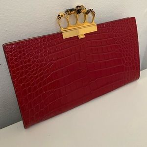 Alexander McQueen Jewelled Flat Pouch Clutch